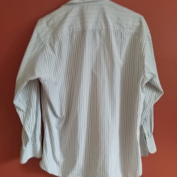 Giorgio Armani Le Collezioni | Men's Long Sleeve Shirt | Size 16 Neck | Stripe - Picture 2 of 3